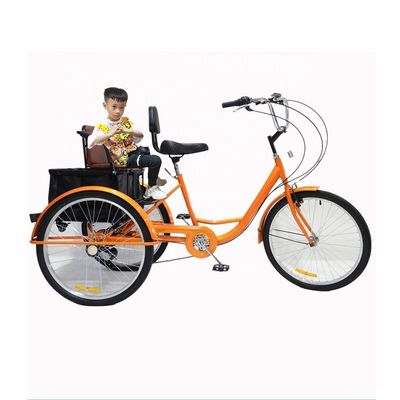 Hoog laadvermogen 150 kg Pedal driewieler 24 inch 7speed Multifunctionele volwassen driewieler