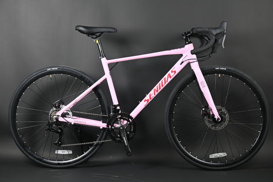 2×7 versnellingen racefiets aanpasbaar Groothandel aanpasbare racefietsen Betaalbare aluminium frame fiets Lichtgewicht stadsfiets racefiets