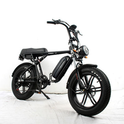 Volledige ophanging Achterhoek Motor Elektrische fiets met 48v 1000w vermogen en verwijderbare batterij