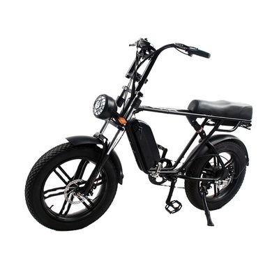 35kg Aluminium Frame Electric Fat Tire E Bike met lange afstand 48v 750W/1000W motor
