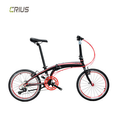 20 inch opvouwbare fiets met 9 versnellingen en draagbaar ontwerp gemaakt van legeringsmateriaal