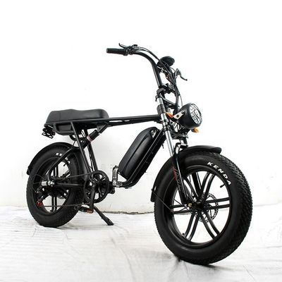 35kg Aluminium Frame Electric Fat Tire E Bike met lange afstand 48v 750W/1000W motor