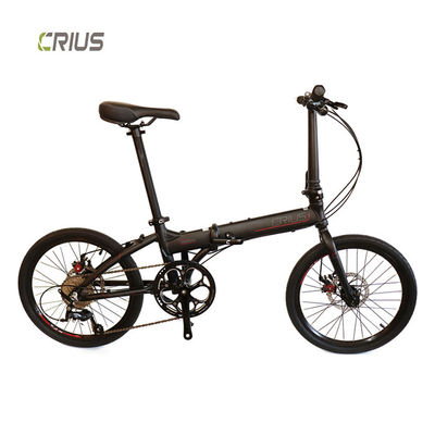 Crius 20 inch Master D Mini vouwbare fiets 9 Speed Metallic Black Aluminium Alloy Rim