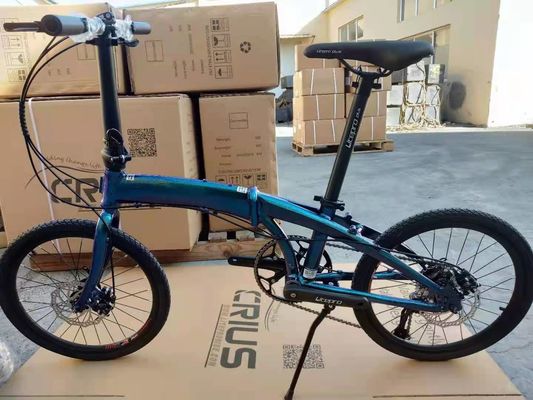 Volledig schokbestendige frame vouwfiets 20" 9 snelheid Crius Velocity-D rem voor volwassenen