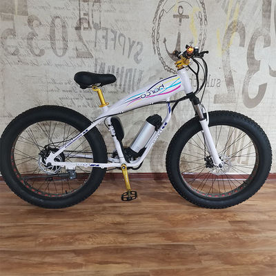 Gemaakt 26 inch Electric Fat Tire Bike met 48v 500w motor Lithium batterij aangedreven