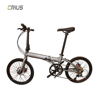 Draagbare 20" aluminium legering vouwfiets met voor- en achter V-remsysteem