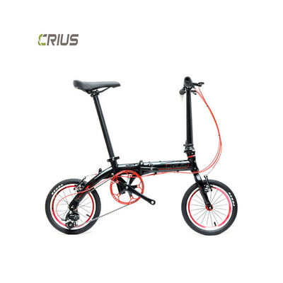 Volledig schokbestendig frame Crius 14 inch Smart Lightweight Alloy Folding Bikes voor volwassenen