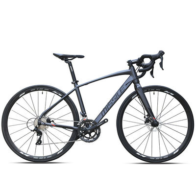 700C Volledige aluminium koolstofvezel fiets 21 snelheid dubbele schijfrem Volle koolstof wegfiets