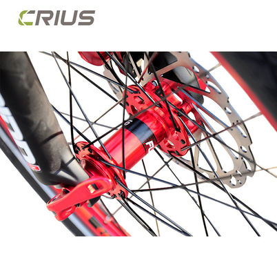 20 inch opvouwbare fiets met 9 snelheden en schijfremmen.