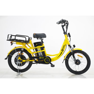 Elektrische vrachtfiets voor levering Stalen frame 48V 400W borstelloze motor Lithiumbatterij