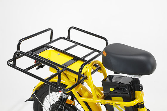 Elektrische vrachtfiets voor levering Stalen frame 48V 400W borstelloze motor Lithiumbatterij
