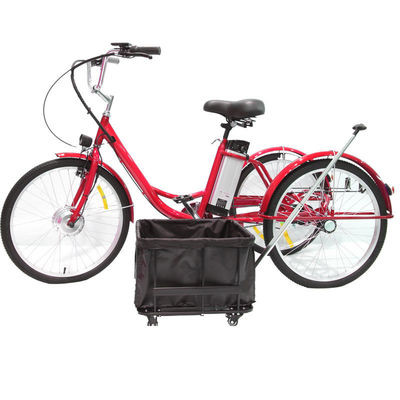 24 inch roze multifunctionele volwassen driewieler met afneembare passagiersstoel