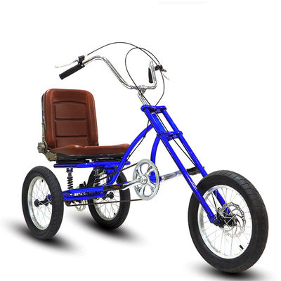 24 inch roze multifunctionele volwassen driewieler met afneembare passagiersstoel