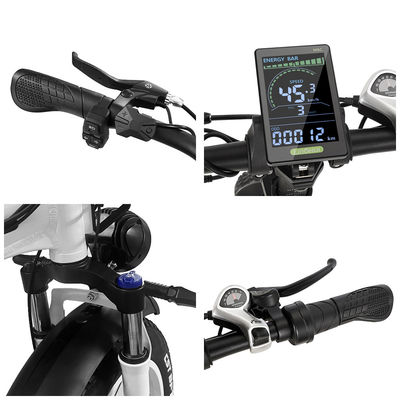 45 km/h Maximale snelheid Snelle opvouwbare elektrische stadsbergfiets met ingebouwde batterij
