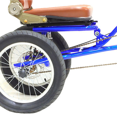 16 inch vliegwiel 18T snelheden lokale enkele snelheid 3 wielen vracht trike rickshaw pedaal driewieler