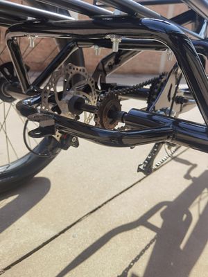 Hoog koolstofstaal frame 7 snelheden vracht trike met 24 inch dikke aluminium alloy wielen
