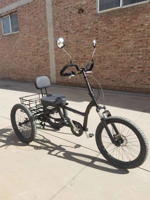 Aluminium pedaal gemotoriseerde trikes voor volwassenen Populair ontwerp elektrische vracht driewielers