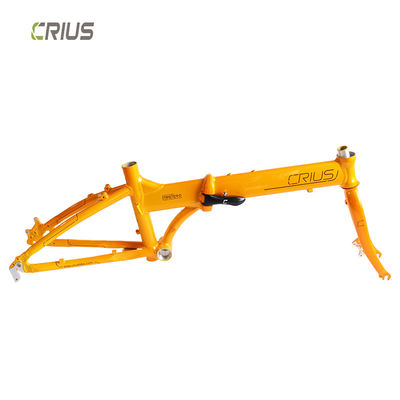 20" aluminium legering vouwfiets frame met glanzende oppervlakte verwerking modus Geschikt