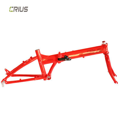 20" aluminium legering vouwfiets frame met glanzende oppervlakte verwerking modus Geschikt