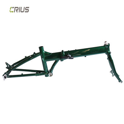 20" aluminium legering vouwfiets frame met glanzende oppervlakte verwerking modus Geschikt