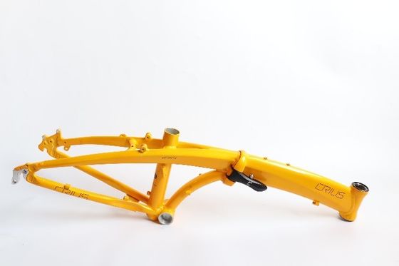 Fietsframe OEM Op maat gemaakte vouwbare ebikeframe 2900g Glanzend oppervlak Verwerking