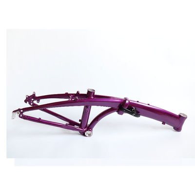 Fietsframe OEM Op maat gemaakte vouwbare ebikeframe 2900g Glanzend oppervlak Verwerking