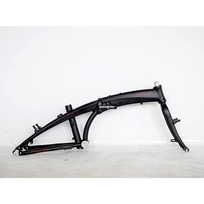 Fietsframe OEM Op maat gemaakte vouwbare ebikeframe 2900g Glanzend oppervlak Verwerking