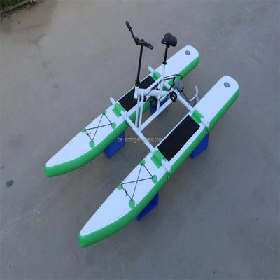 Outdoor watersport Metalen waterfiets met opblaasbare zwevende propellerfiets