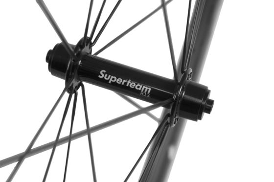 Superteam 38mm Road Wheelset met V-remremremmen en R13 Black Hub Elbow