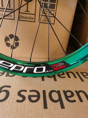 Wegfietsen 20 inch Aluminium Alloy Wheelset 8/9/10/11 Speed 4 Bearing Double Wall Rainbow Color