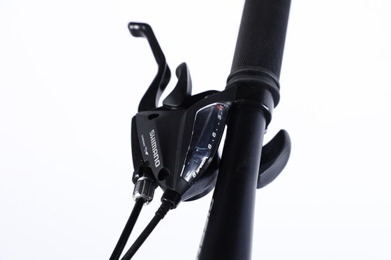 Grote vrouwen mountainbike set uitgerust met Al Cassette Hub en Double Wall Rim Hl