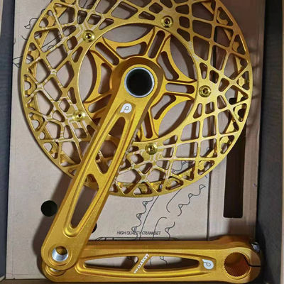 53T 56T 58T Wegfietsen Aluminium legering CNC Litepro Plus Fiets crankset 130mm BCD