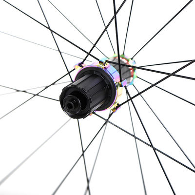 Retrospec 700c wiel set in zwart met RS Hub Carbon Body en Galaxy Color 24/24 Holes