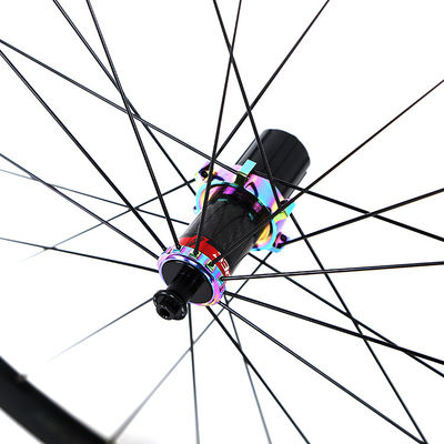Retrospec 700c wiel set in zwart met RS Hub Carbon Body en Galaxy Color 24/24 Holes