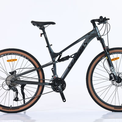 Aanpasbare dubbele ophanging 27,5 inch zachte staart Mountainbike met aluminium stuur