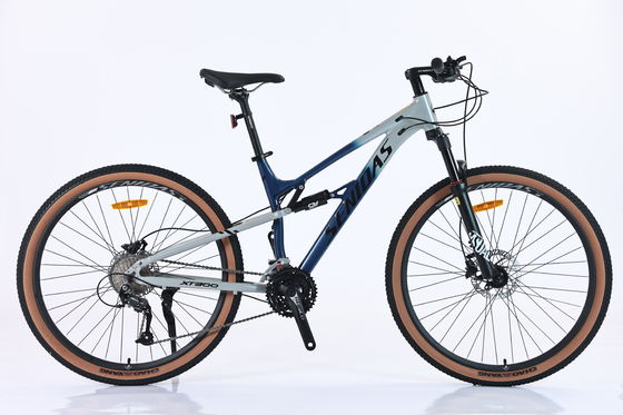 Aanpasbare dubbele ophanging 27,5 inch zachte staart Mountainbike met aluminium stuur