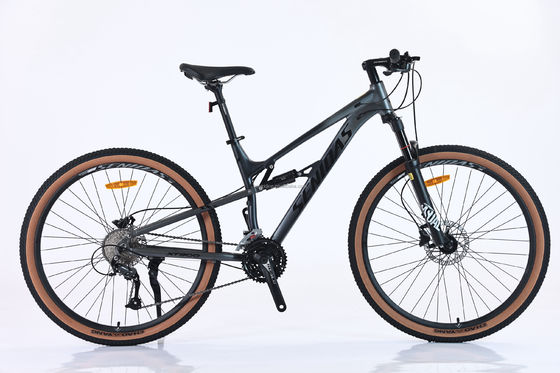 Aanpasbare dubbele ophanging 27,5 inch zachte staart Mountainbike met aluminium stuur