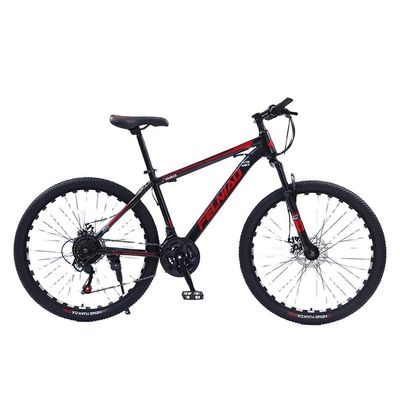 Entry-level mountainbike met volledig ophangingsframe en aluminium rand