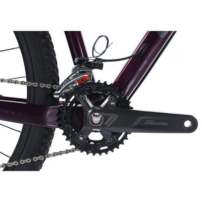 29" Carbon Fiber Mountain Bike met Shimano 22s Deore onderdelen Aanpasbaar