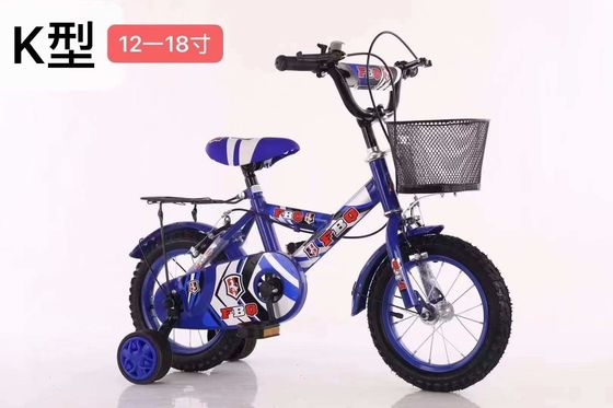 Steel Rim 12 inch Kids Bike met trainingswielen Entry Level Bike voor kinderen 12 14 16 18 20 inch met drager
