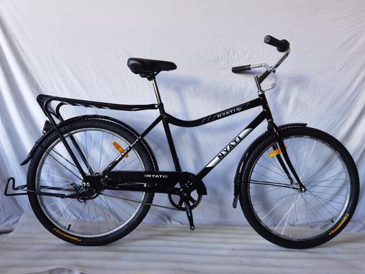 26" heavy duty fiets met achtbaanrem 26 inch high capacity utility fiets traditionele vrachtfiets met achterste rek boerderij markt vrachtfiets 26 inch